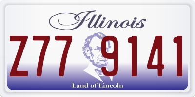 IL license plate Z779141