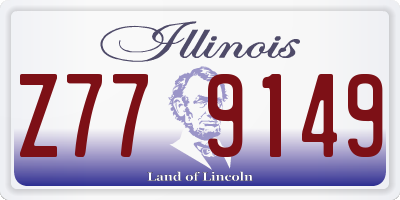 IL license plate Z779149