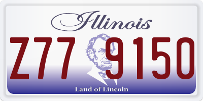 IL license plate Z779150