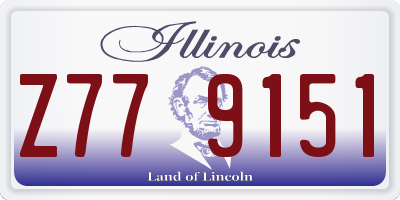IL license plate Z779151