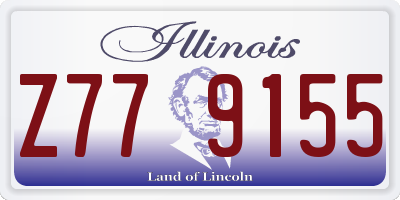 IL license plate Z779155
