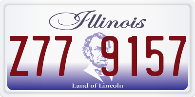 IL license plate Z779157