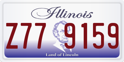 IL license plate Z779159