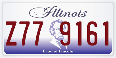 IL license plate Z779161