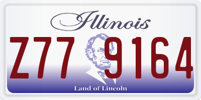 IL license plate Z779164