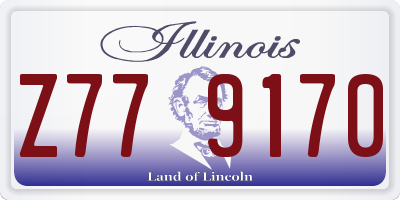 IL license plate Z779170