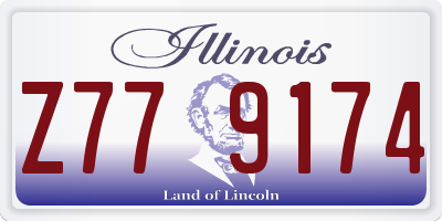 IL license plate Z779174