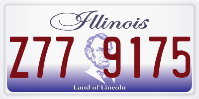 IL license plate Z779175
