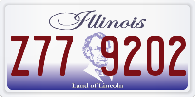 IL license plate Z779202