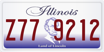 IL license plate Z779212