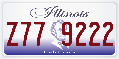 IL license plate Z779222