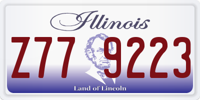 IL license plate Z779223