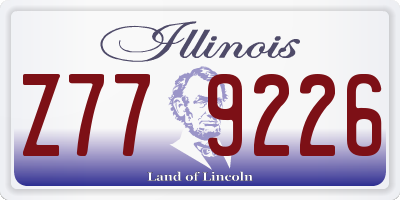 IL license plate Z779226