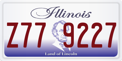 IL license plate Z779227