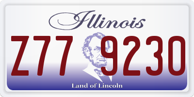 IL license plate Z779230