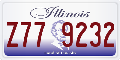 IL license plate Z779232