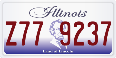 IL license plate Z779237