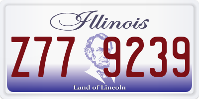 IL license plate Z779239