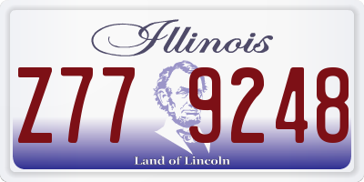 IL license plate Z779248