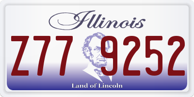 IL license plate Z779252