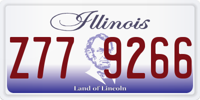 IL license plate Z779266