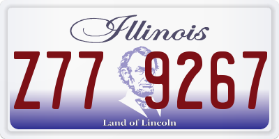 IL license plate Z779267
