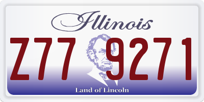IL license plate Z779271