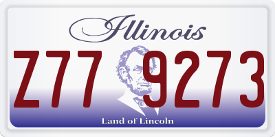IL license plate Z779273