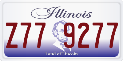 IL license plate Z779277