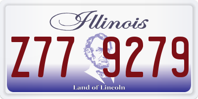 IL license plate Z779279