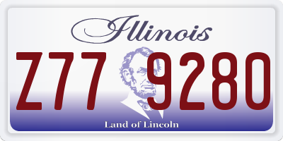 IL license plate Z779280