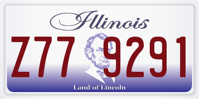 IL license plate Z779291