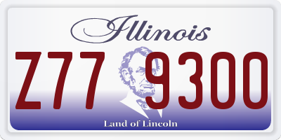 IL license plate Z779300