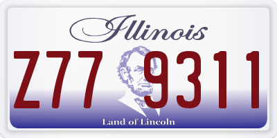 IL license plate Z779311