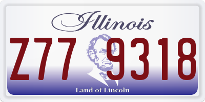 IL license plate Z779318
