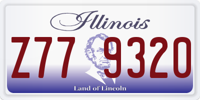 IL license plate Z779320