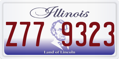 IL license plate Z779323