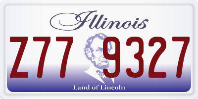 IL license plate Z779327