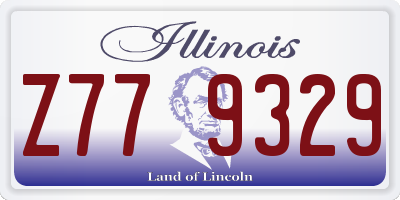 IL license plate Z779329