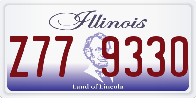 IL license plate Z779330