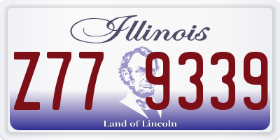 IL license plate Z779339