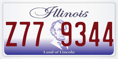 IL license plate Z779344