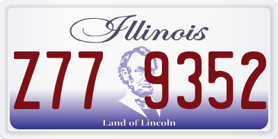 IL license plate Z779352