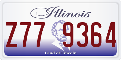 IL license plate Z779364