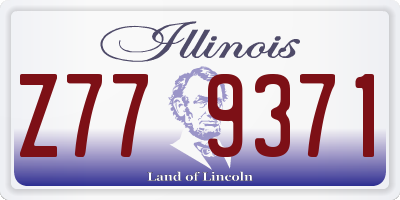 IL license plate Z779371