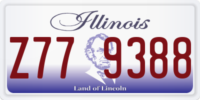 IL license plate Z779388