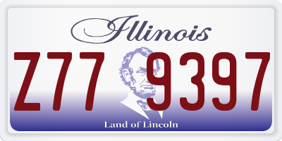 IL license plate Z779397