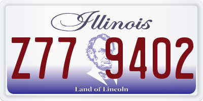 IL license plate Z779402