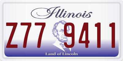 IL license plate Z779411