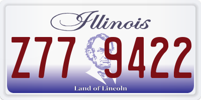 IL license plate Z779422